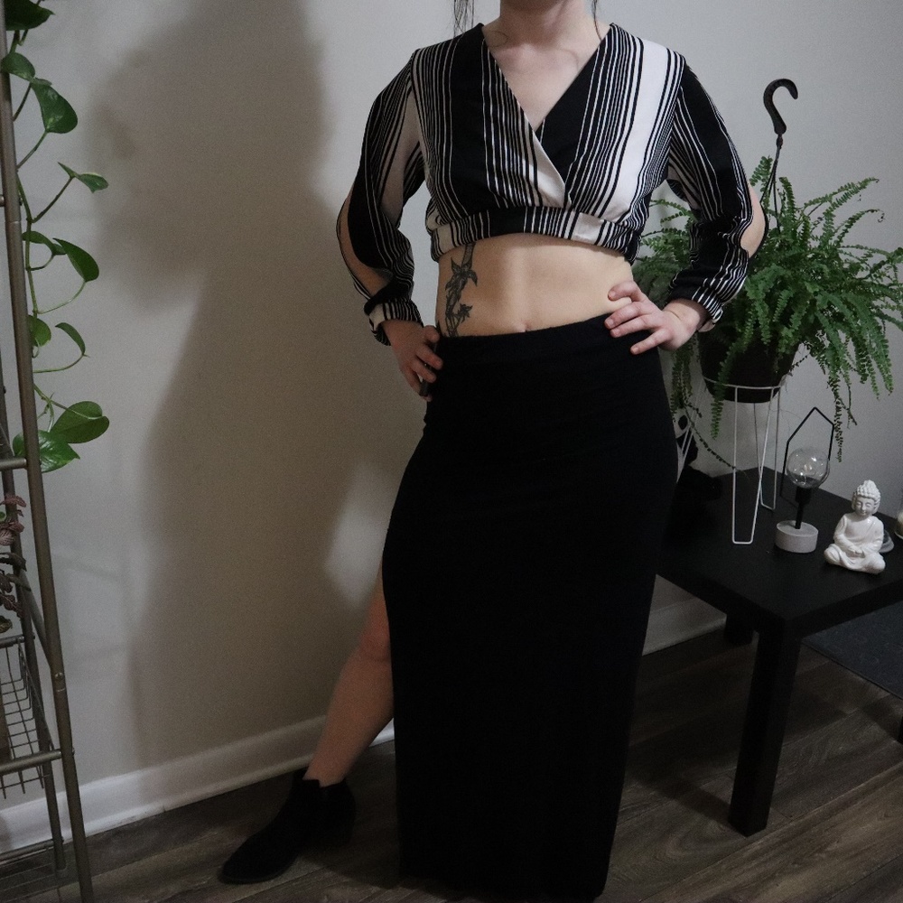 long black skirt